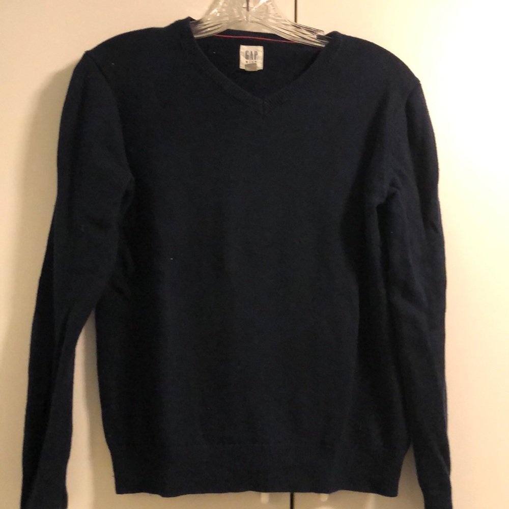 Navy blue v neck sweater